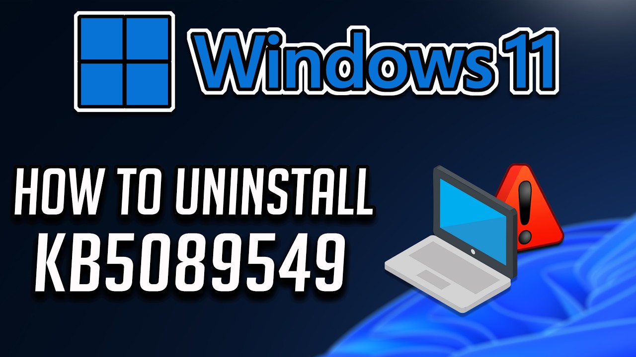 Как удалить обновление KB5089549 в Windows 11