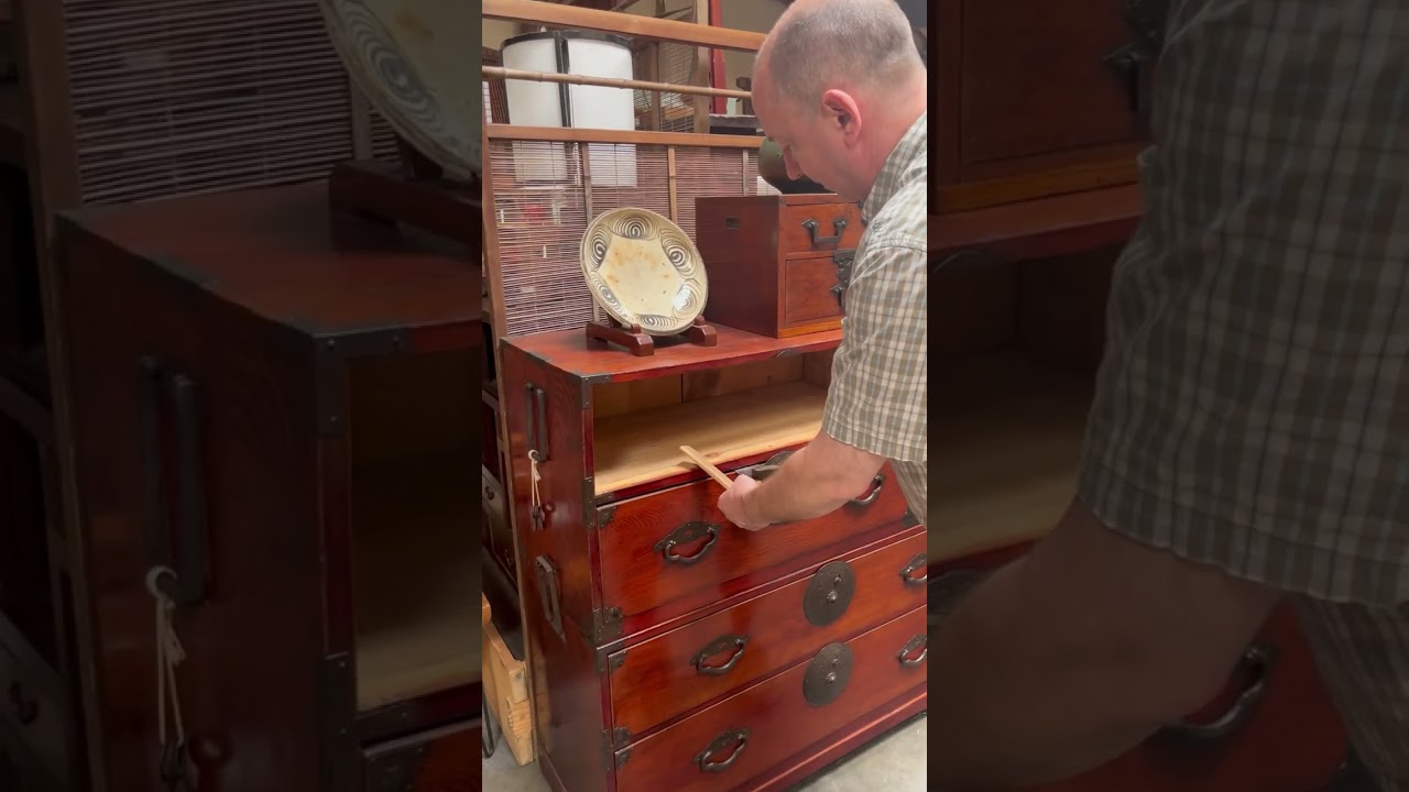 Hey Dane, how do you open a locked tansu without a key? #japaneseantiques #interiordecor
