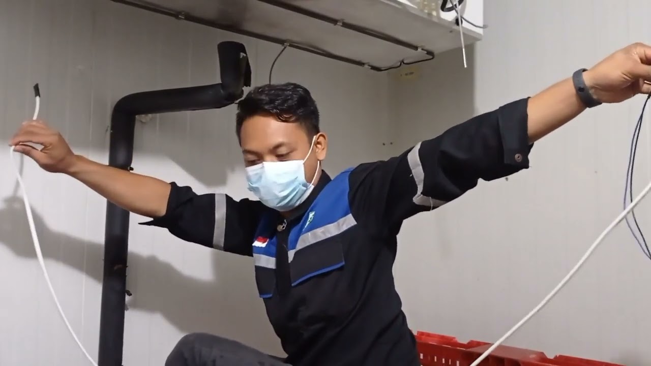 Pemasangan Heatter drainase pipa air Evaporator Freezer room -20°c || Cold storage @coldstorage @ac