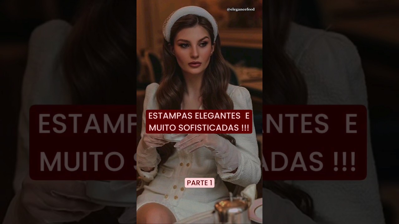 Estampas elegantes e sofisticada 