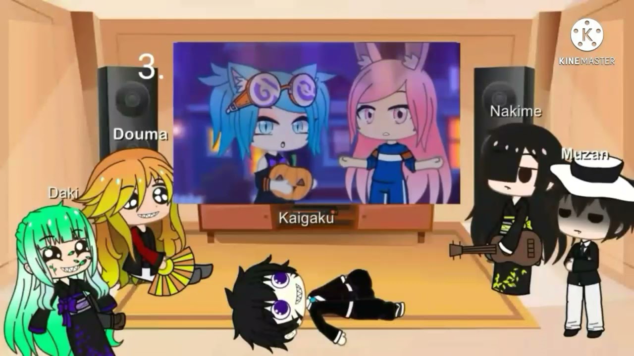 Uppermoon(-muzan) react to gachatubers|Part 6/8|Gacha Club