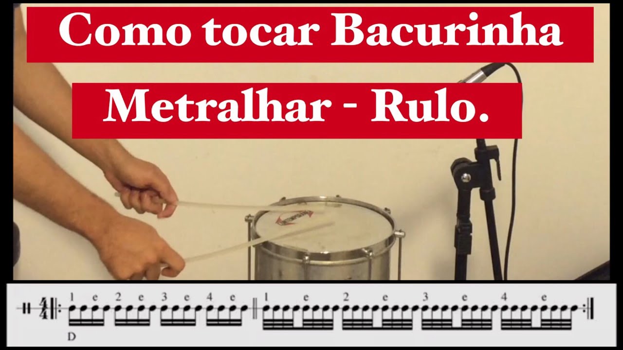 Como tocar Bacurinha - Metralhar - Rulo