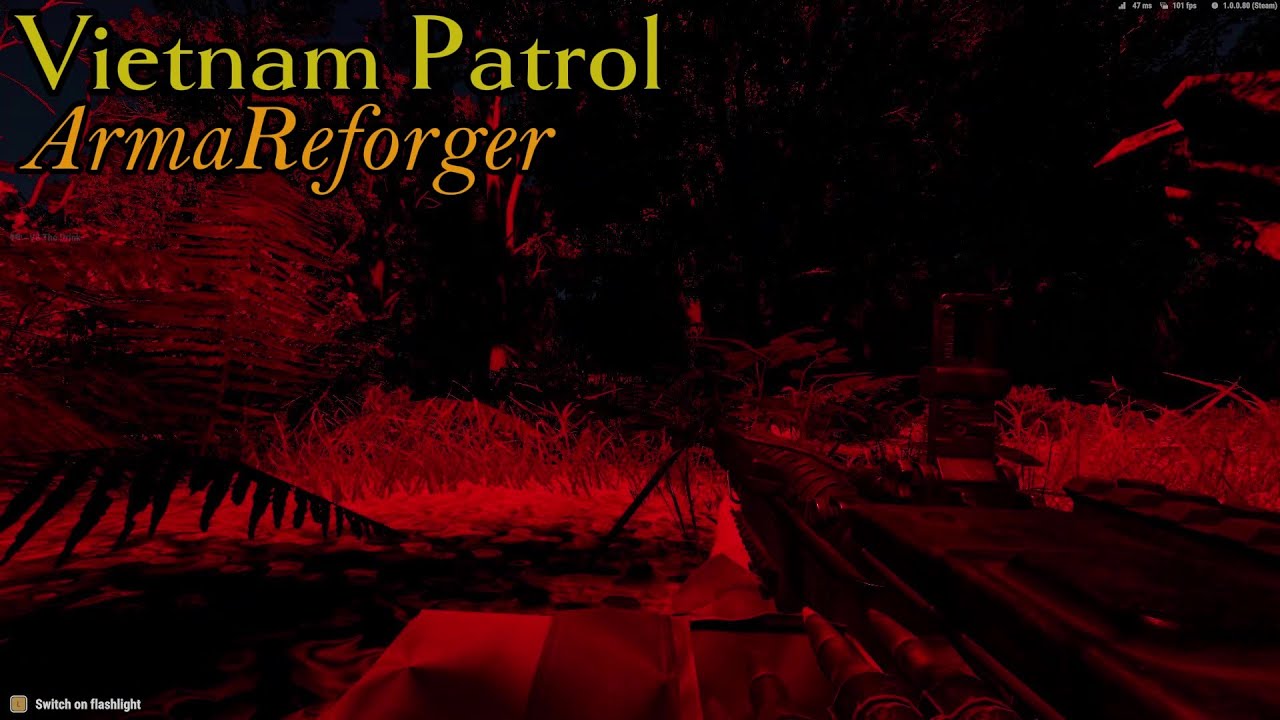 Arma Reforger Vietnam patrol through the Jungle