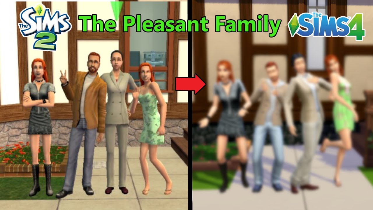 PLEASANT FAMILY SIMS 2 to SIMS 4 | SimSkeleton