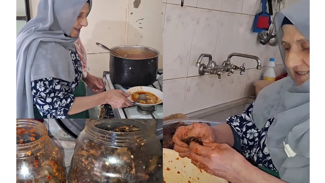 طريقة المكدوس🍆🍆...تغدينا كوسا محشي😋..مين معي# ومين ضدي..؟؟؟🤔