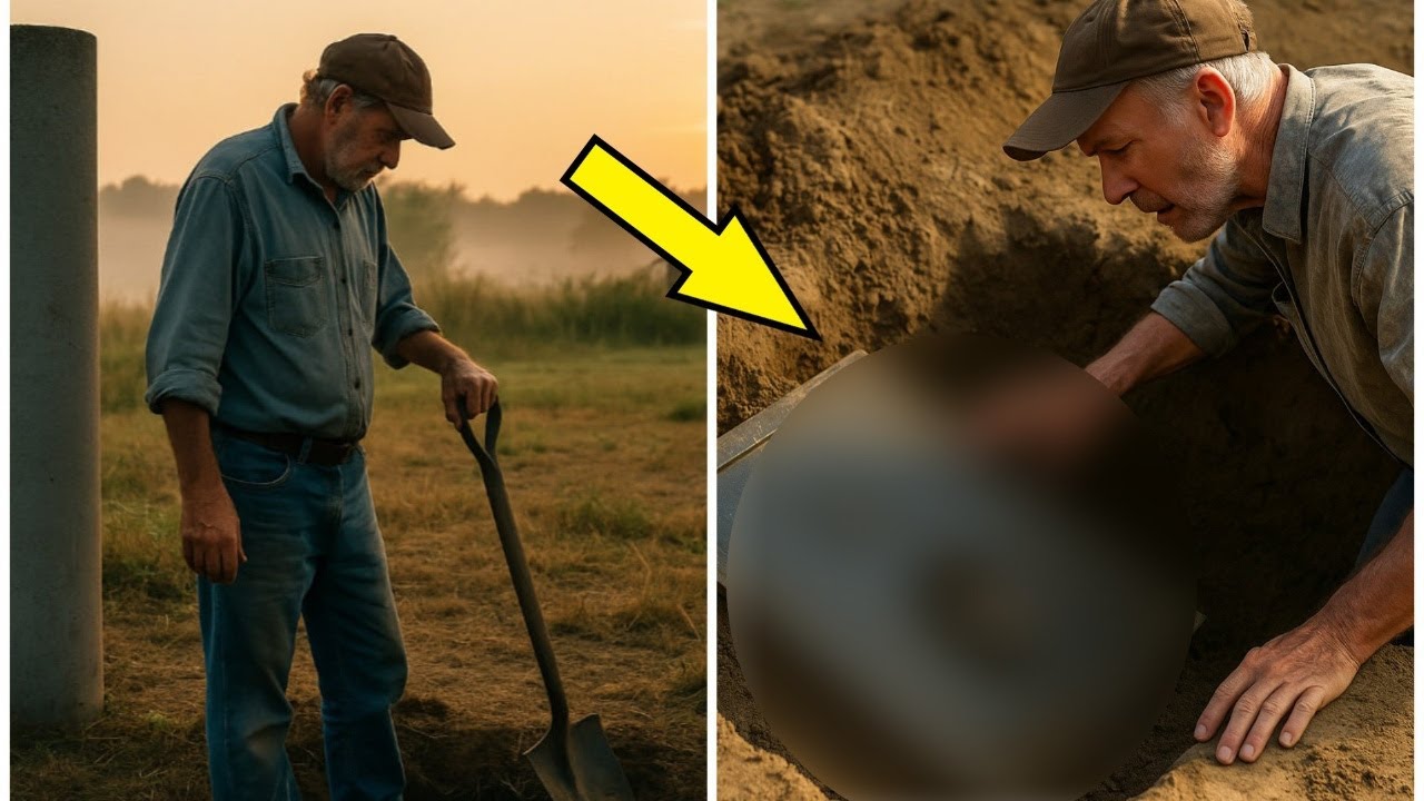 Мужчина вырыл яму возле старой колонны, но он не ожидал найти ЭТО!!