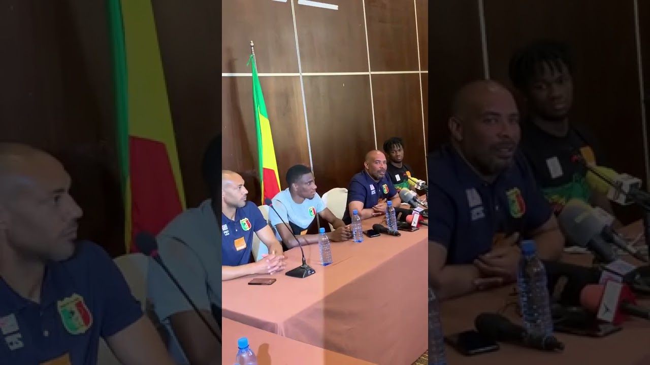 Conférence du coach Éric Chelle avec Mamadou Fofana nojo   Aigles