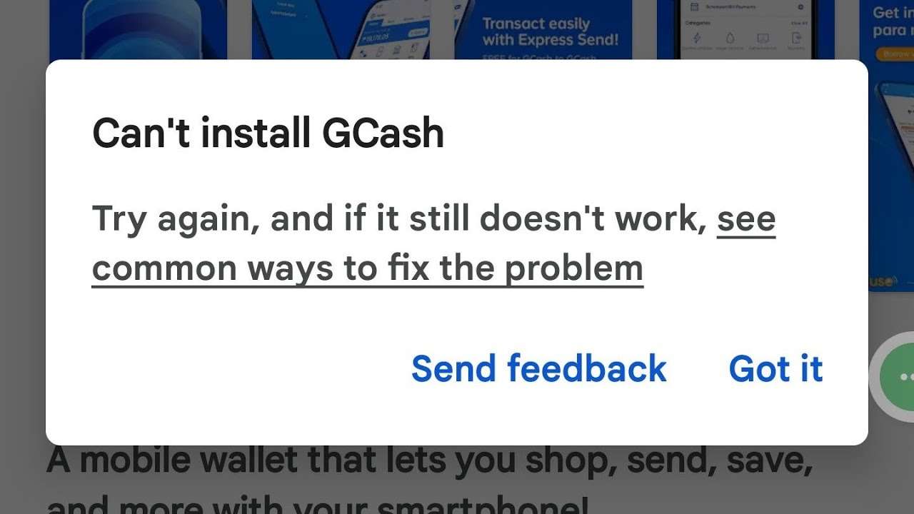 How to fix Gcash can't install problem on play store 2026