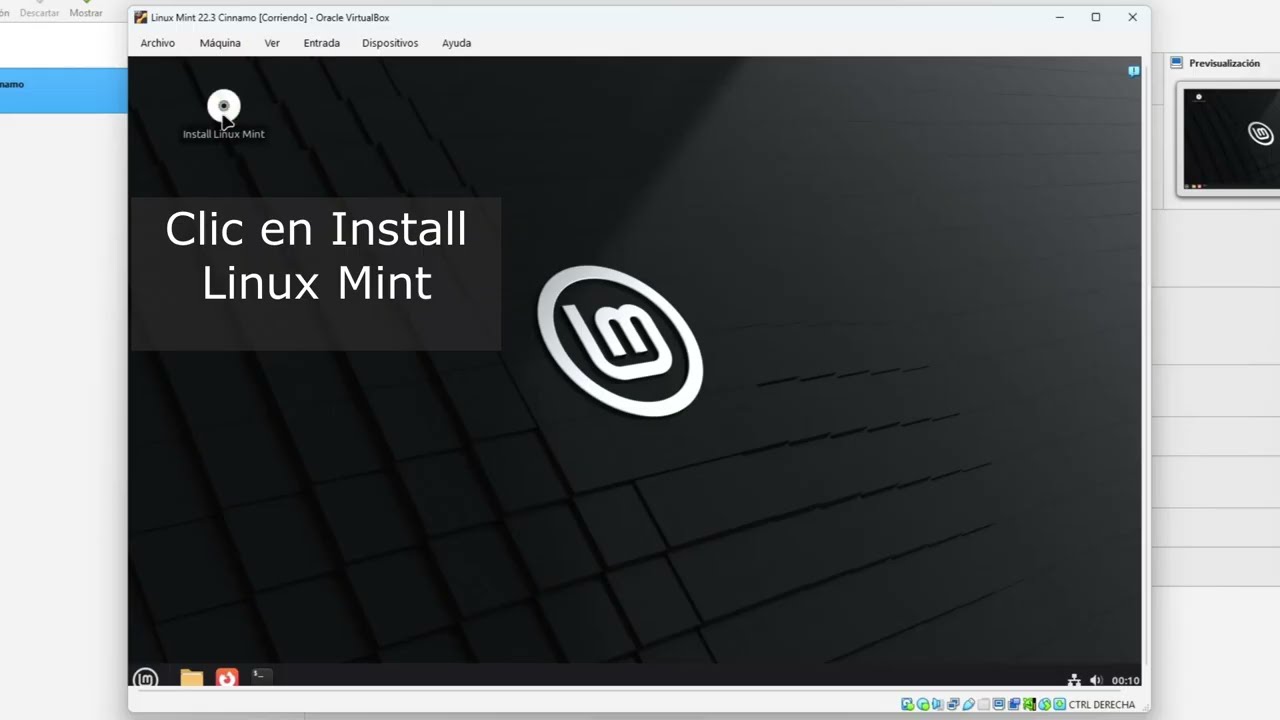 Como descargar e instalar Linux Mint 22.3 Cinnamon en Virtualbox