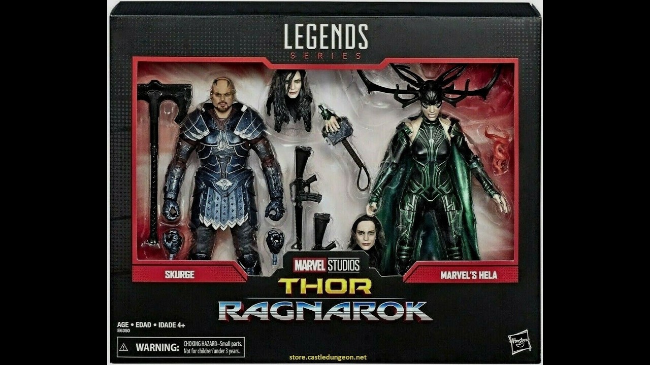 Marvel Legends 80th Anniversary Thor: Ragnarök Hela and Skurge