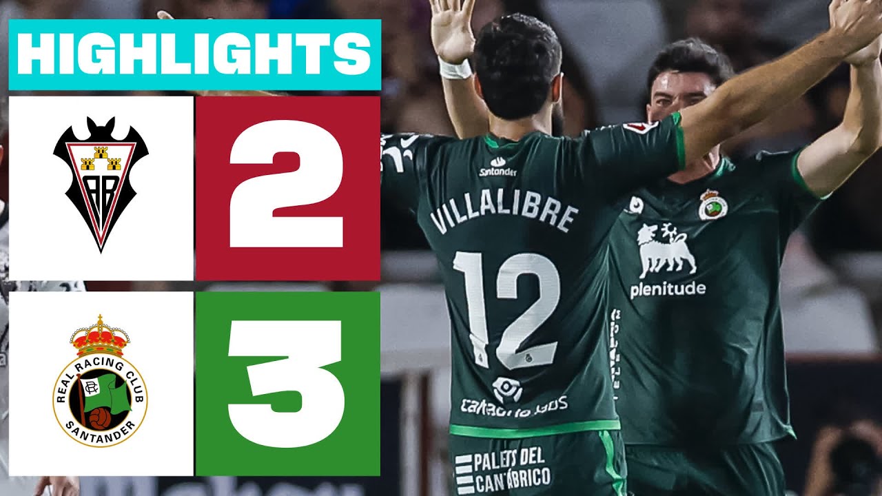 ALBACETE BP 2 - 3 REAL RACING CLUB | RESUMEN LALIGA HYPERMOTION