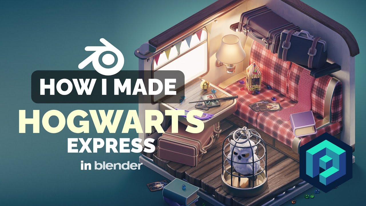 Hogwarts Express Train in Blender - 3D Modeling Process | Polygon Runway