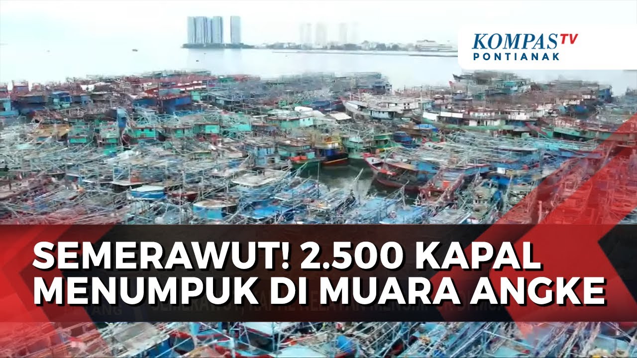 Tumpukan 2.500 Kapal Nelayan Menumpuk di Muara Angke, Nelayan Tak Bisa Melaut