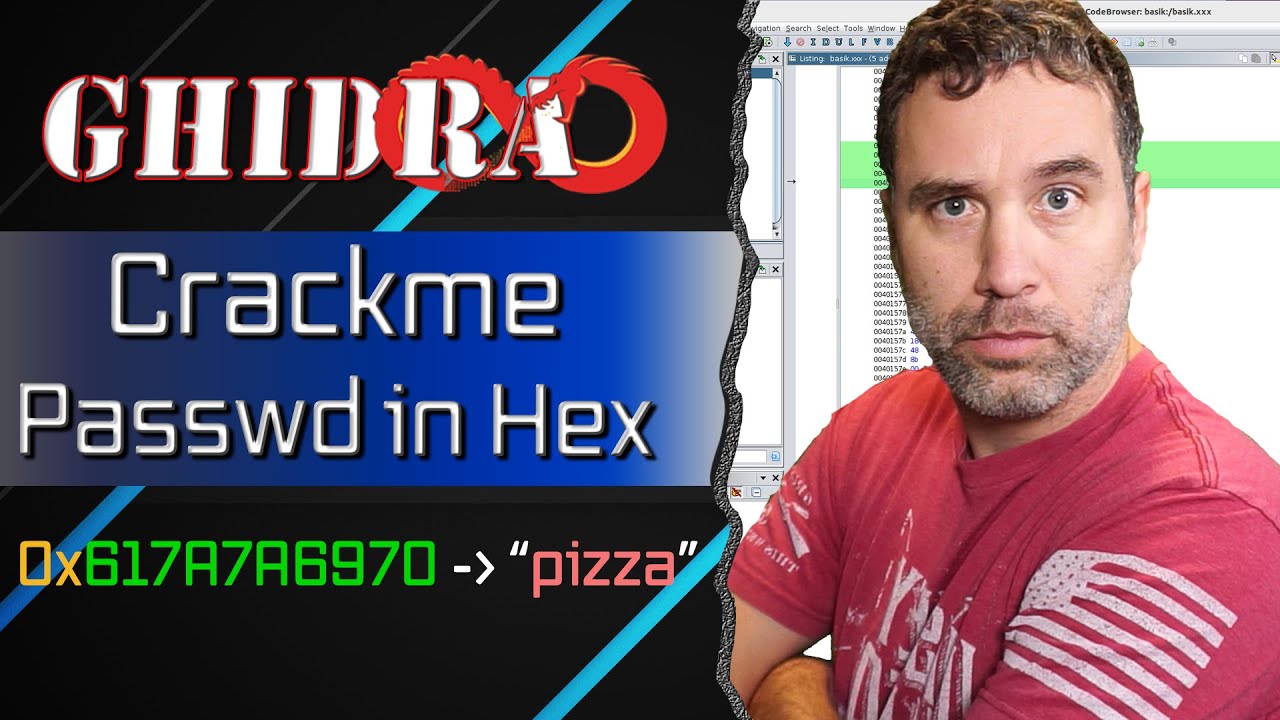 Как найти пароль Crackme из шестнадцатеричной строки | Ghidra