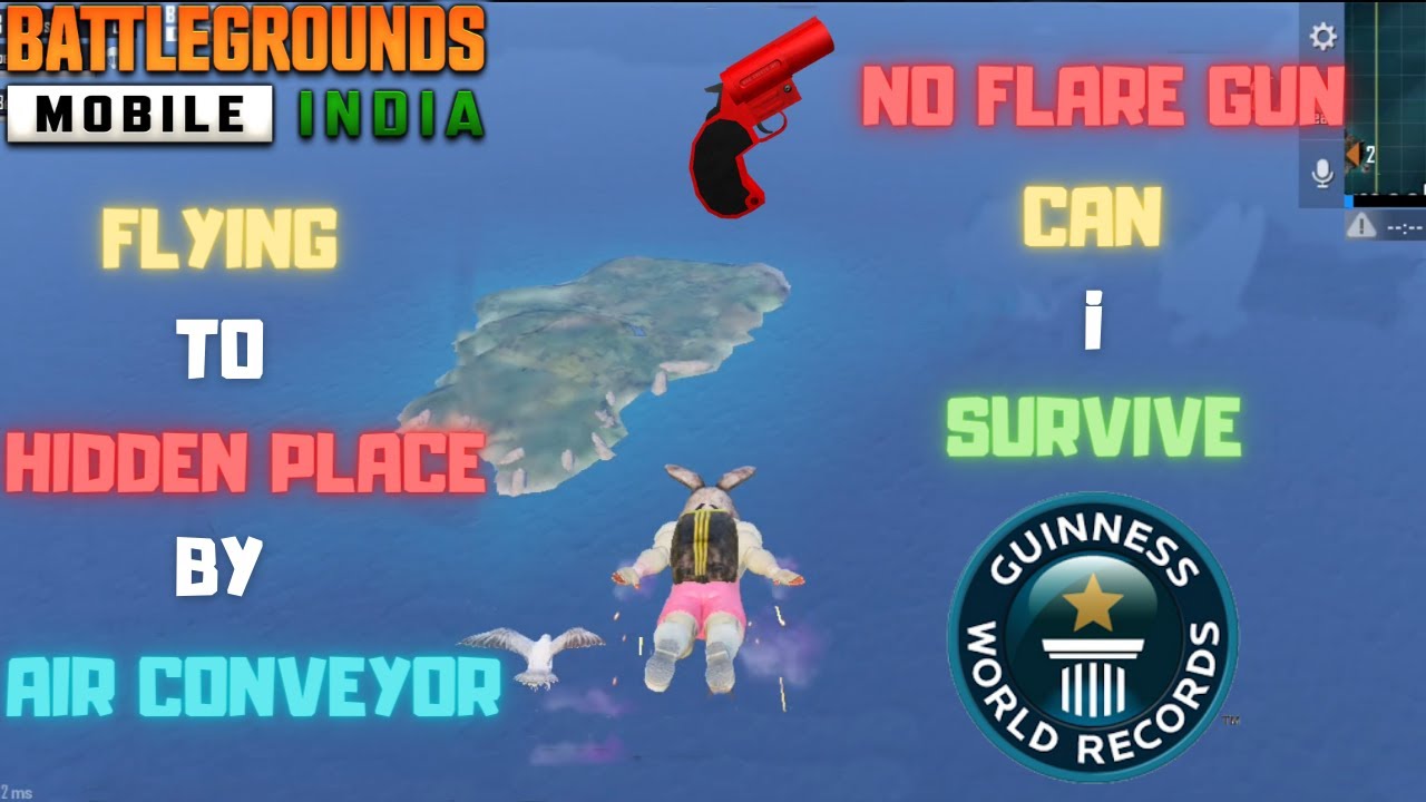 Traveling To Spawn Island Hidden Place By Air Conveyor No Flare Gun Best Loot World Record BGMI