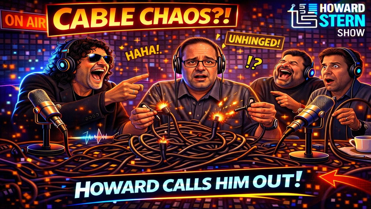Howard Calls Out Scott the Engineer Over Studio Cable Chaos | The Howard Stern Show