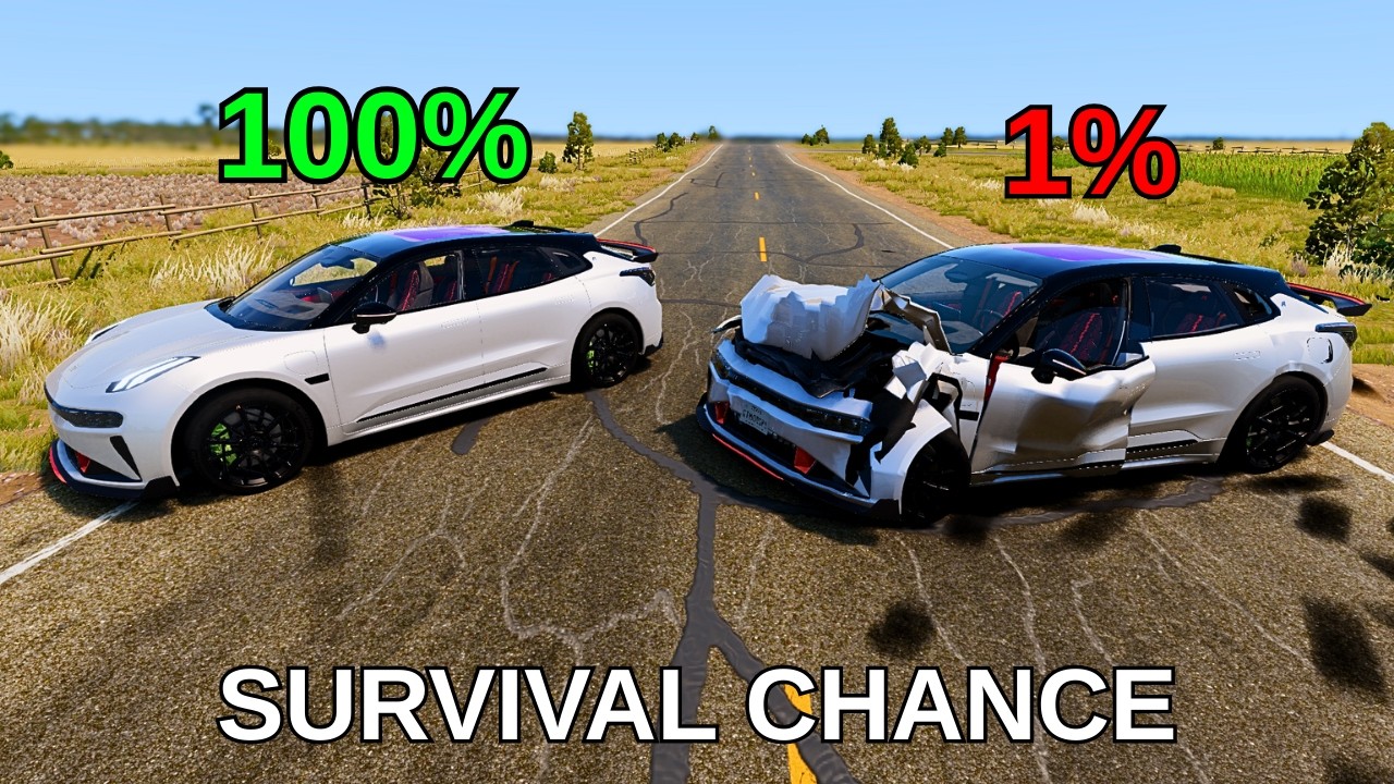 Realistic Survival Chance Crashes #21| BeamNG.drive