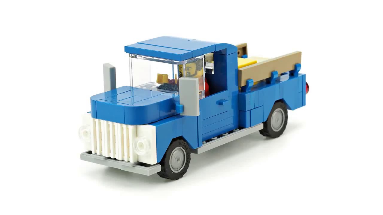 Lego Pickup Truck. MOC Building Instructions.