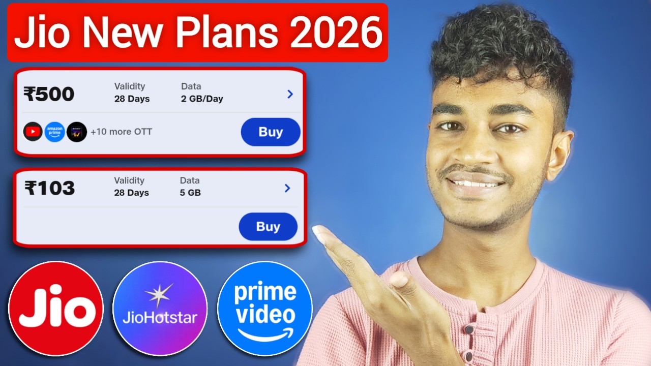 Jio Happy New Year Recharge Plans Rs.103, Rs.500, Rs.3599