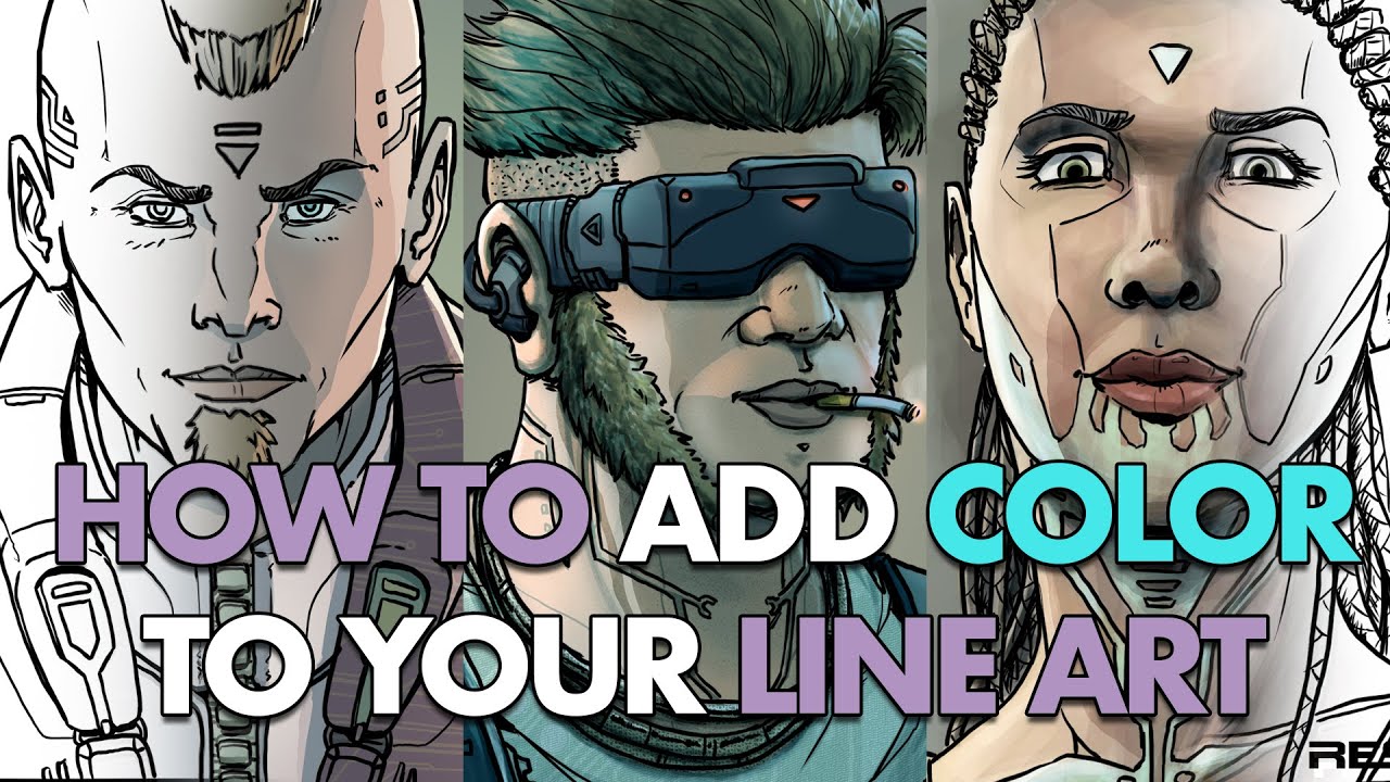 How to add Colors to your Line Art