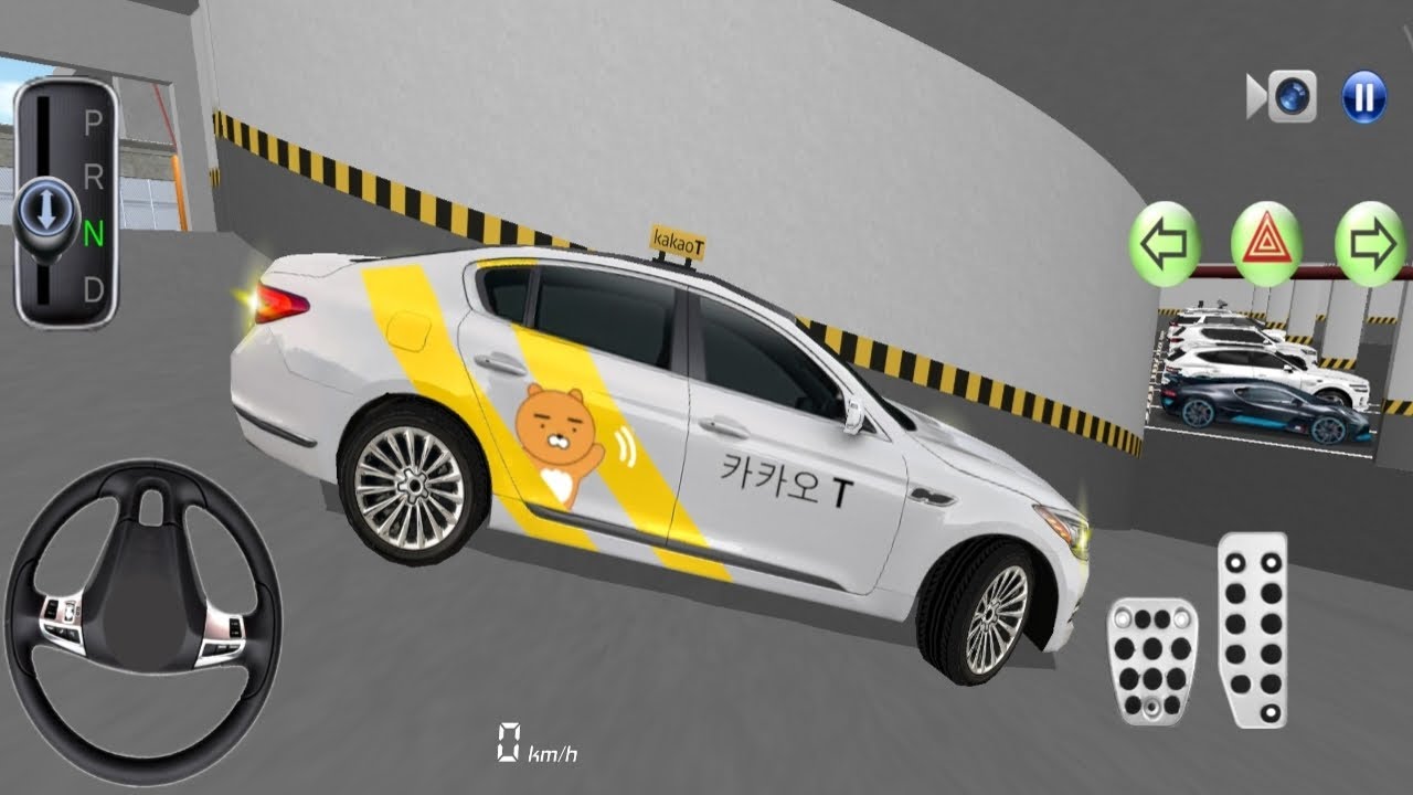 New Kakao T taxi Stuck in Parking Garage - 3D Driving Class - Android Gameplay