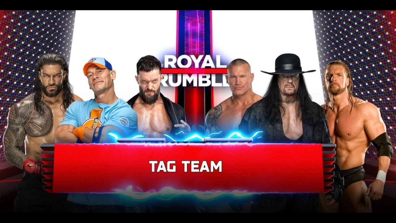 FULL MATCH - JOHN CENA & ROMAN REIGNS & FINN BALOR VS UNDERTAKER & TRIPLE H & RANDY ORTAN #wwe #2k25