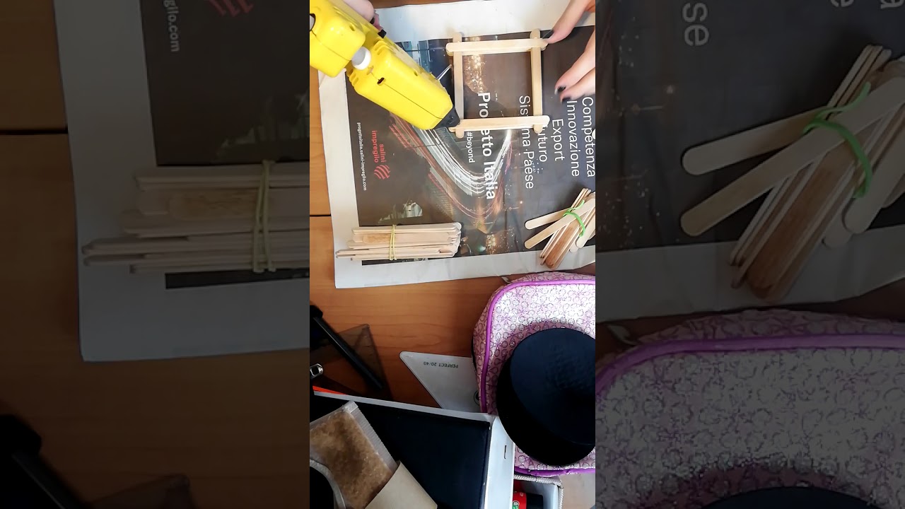 DIY porta oggetti con bastoncini del ghiacciolo
