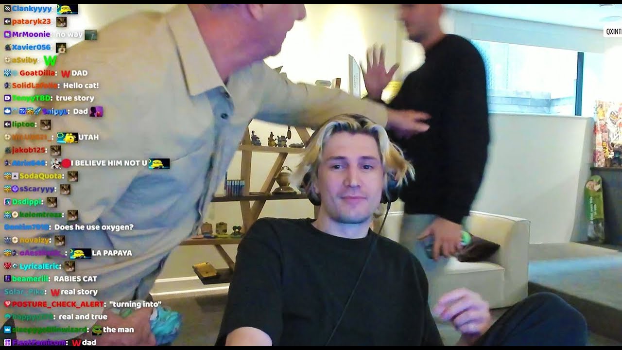 Отец xQc и Ник GIGACHAD появляются на трансляции