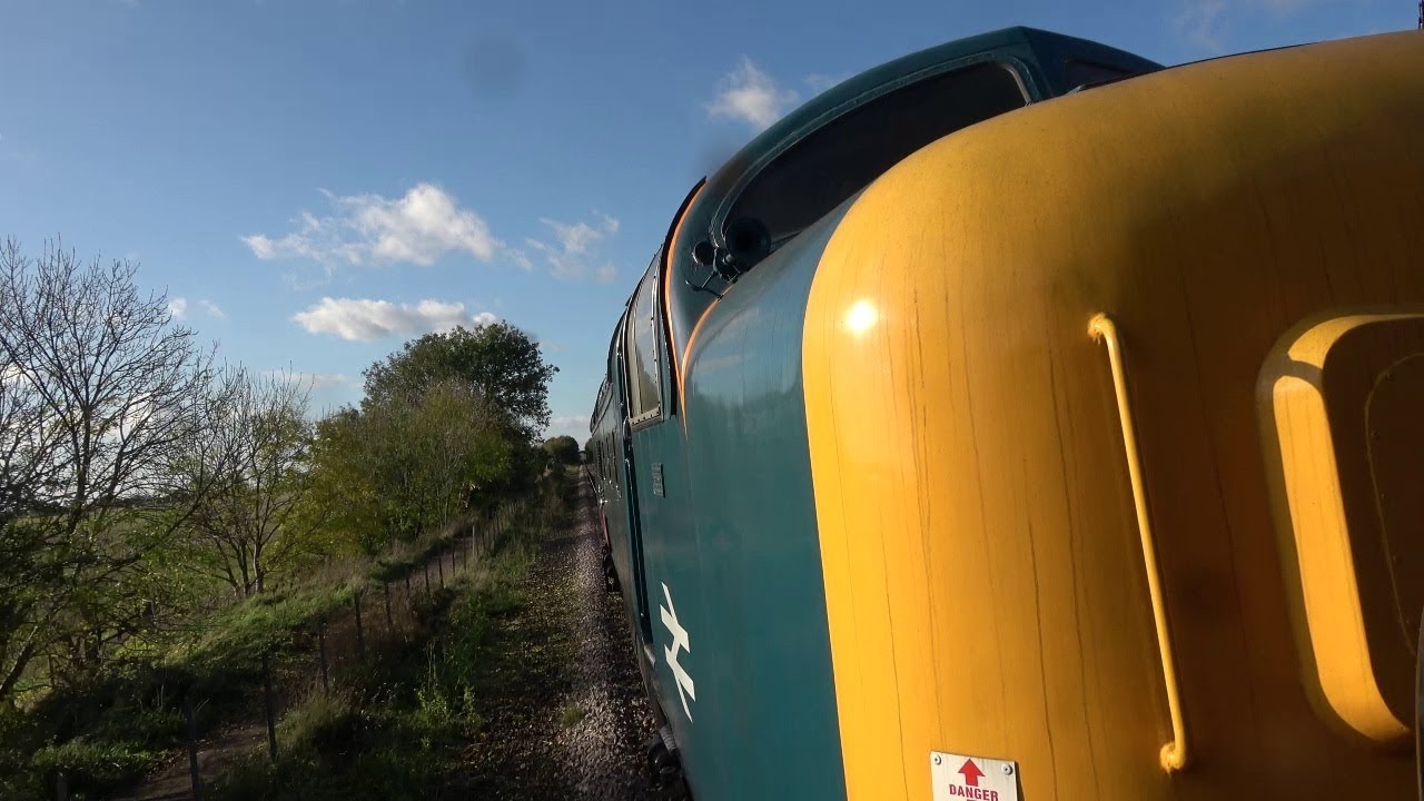 Deltic 19 at Nene Valley railway HELLFIRE!