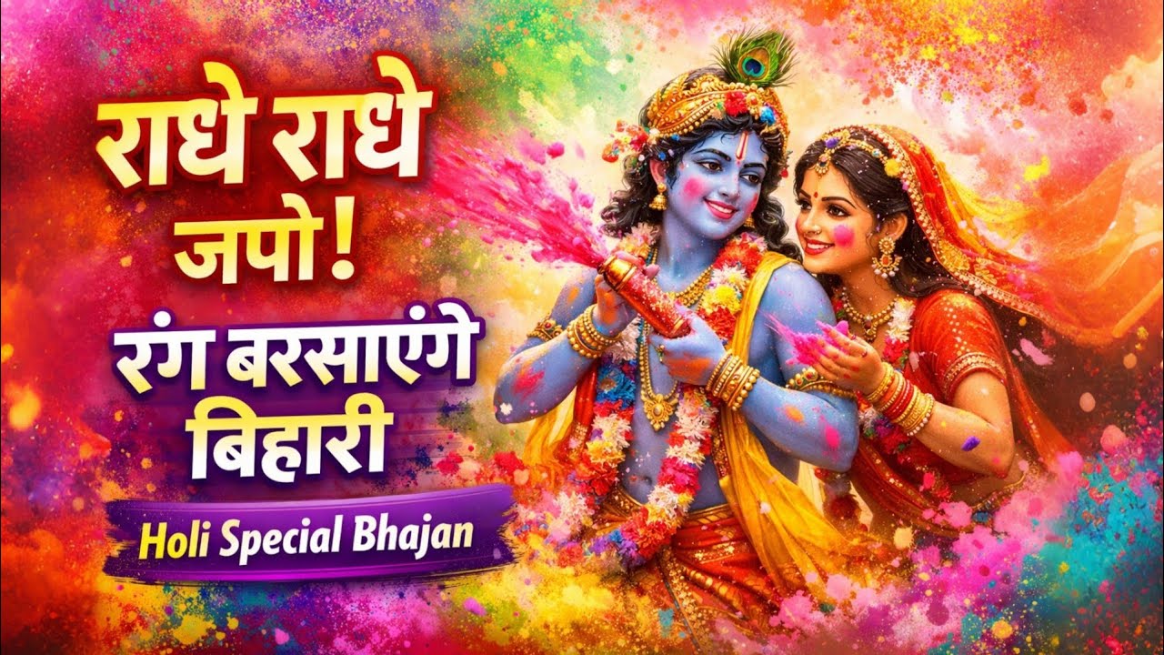 राधे राधे जपो होली आई बिहारी | Radha Krishna Holi Bhajan 2026 | New Holi Bhajan Song