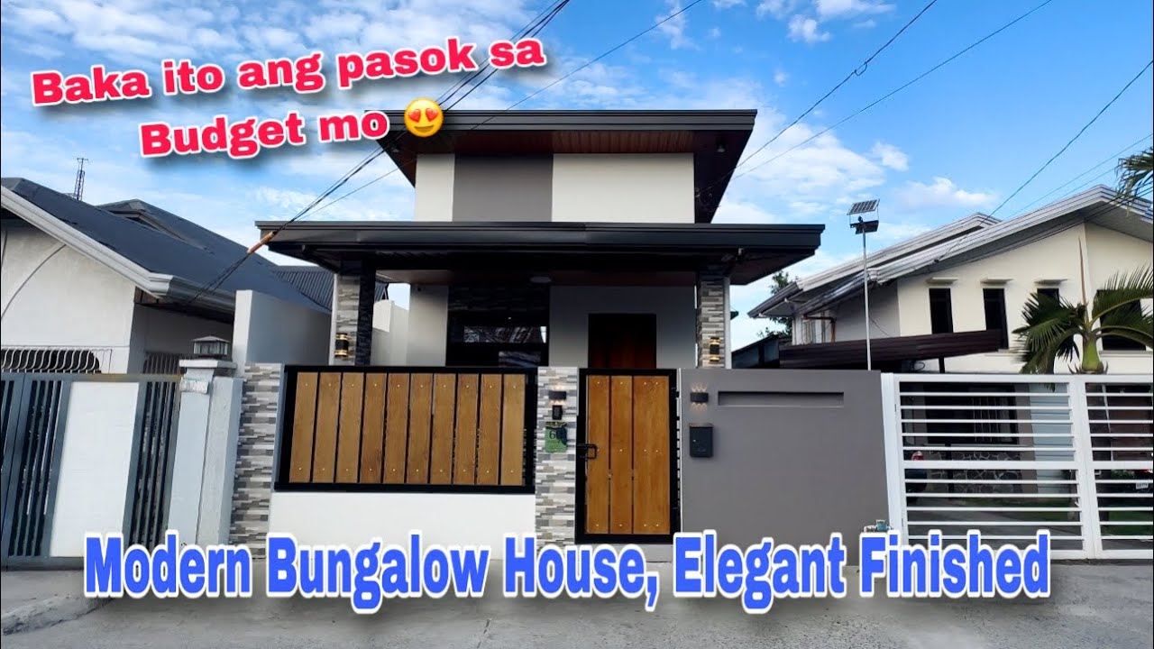 Modern Bungalow House na Elegant Finished , Magkano ang inabot?