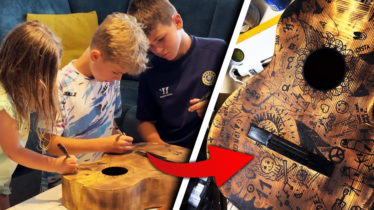 OPRAVA KRKU A NOVÝ DESIGN | Renovace zničené kytary za korunu (2. část)