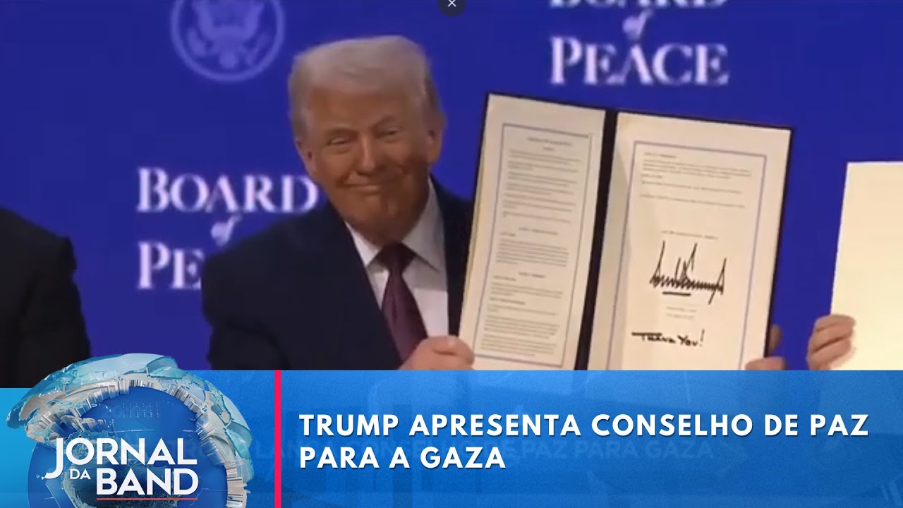 Trump lança conselho de paz para Gaza | Jornal da Band