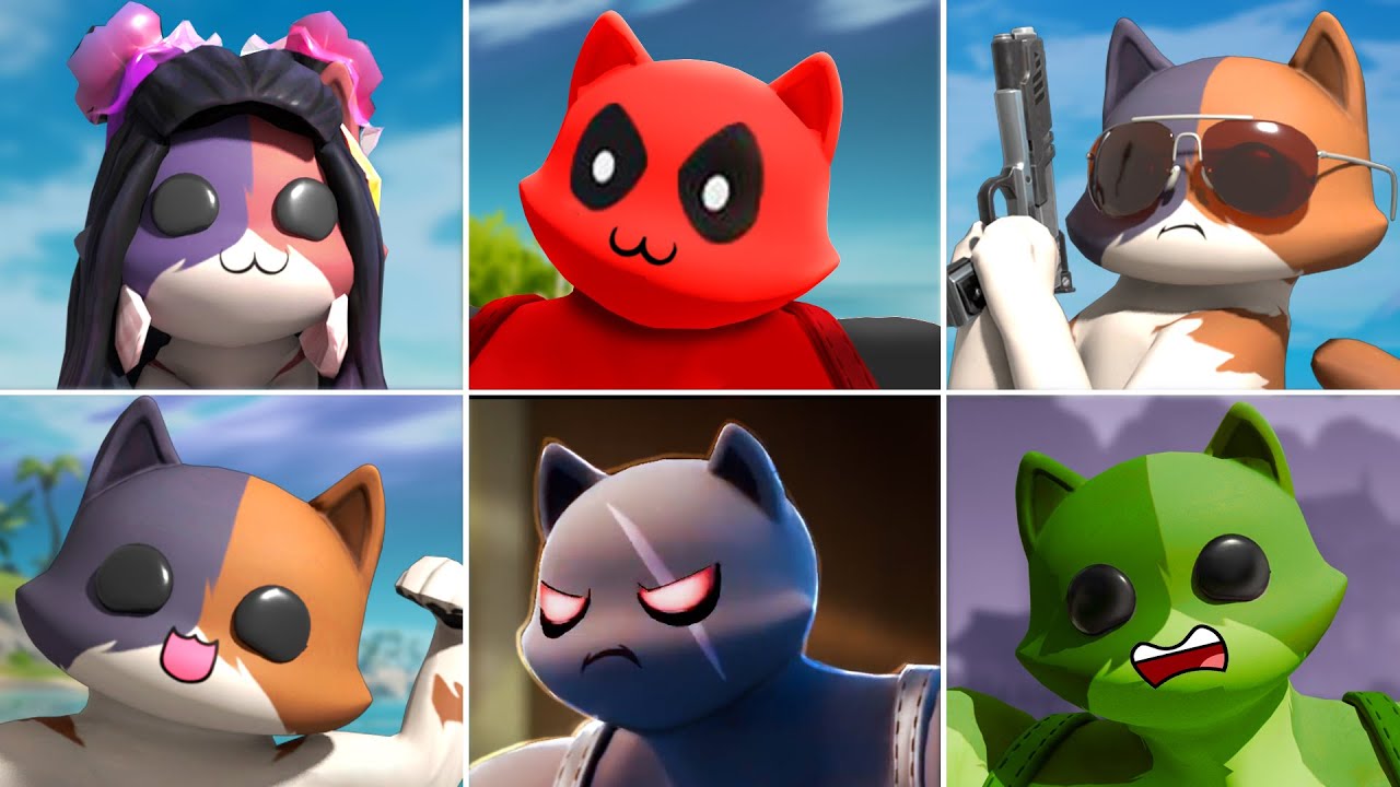 Evolution of Meowscles - Fortnite Chapter 1 (Season 1) to Chapter 2 (Season 6)