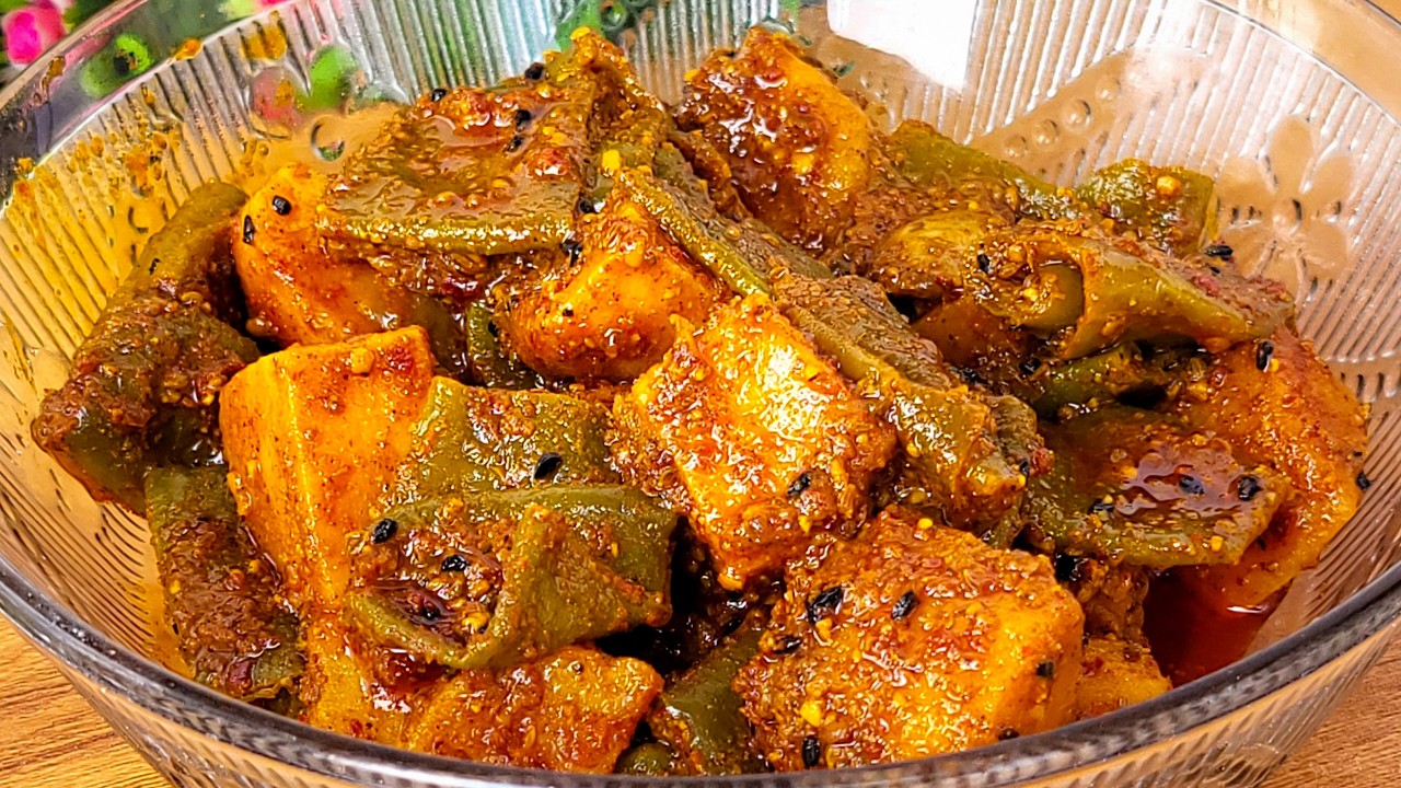 मां के हाथ जैसा स्वाद सेम आलू अचार - Sem aalu achaar recipe