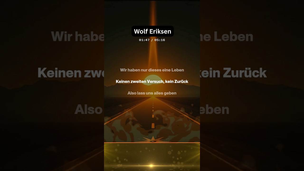 Das Leben ist ein Abenteuer. Musikvideo