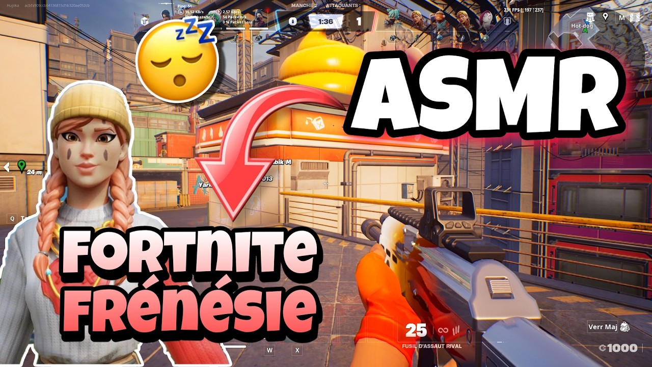 ASMR FRANÇAIS • JE T’ENDORS PROFONDÉMENT SUR LE NOUVEAU MODE FRÉNÉSIE SUR FORTNITE 😴💤(100% frissons)