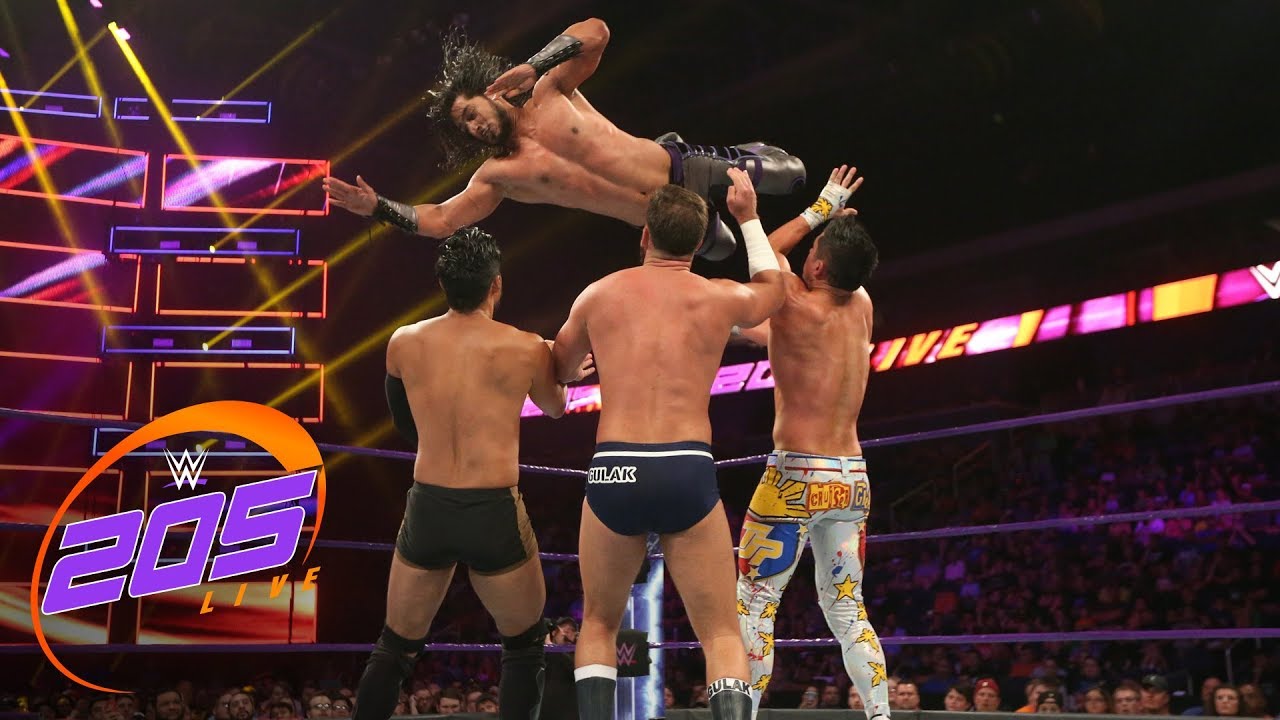 Мустафа Али против TJP против Хидео Итами против Дрю Гулака: WWE 205 Live, 24 июля 2018 г.