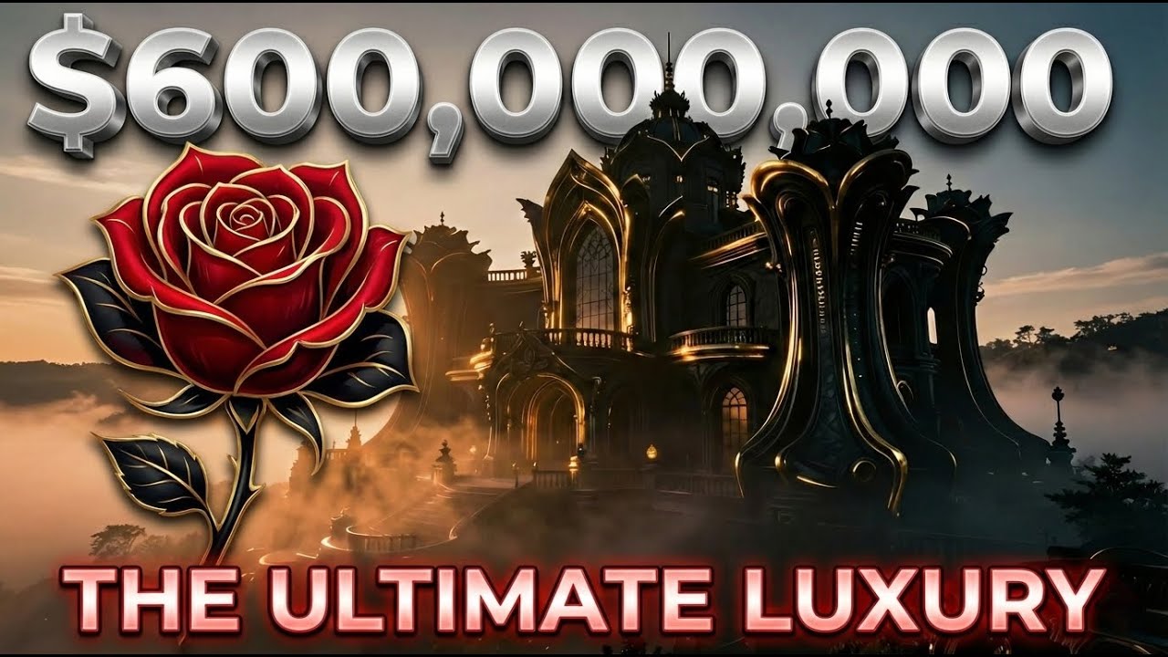 A $600M House Made of Black Rose & Gold | Ultimate Dark Luxury Tour