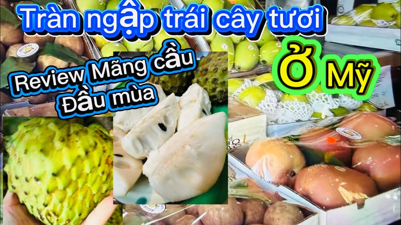 #250🇺🇸 mùa đông tràn ngập trái cây tươi ở Mỹ🍇🍓￼ review mãng cầu đầu mùa😋🥑🍊🫐🥝💓