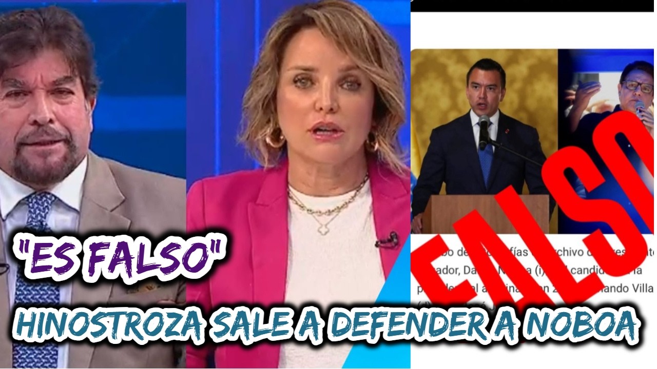 “Es falso”: Hinostroza sale a defender a Noboa.