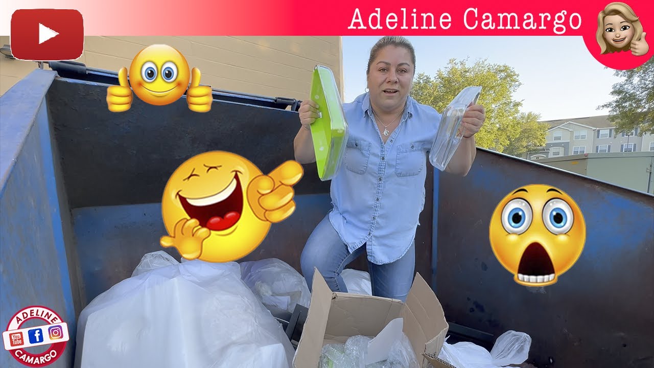 Mega dumpster encontrei caixas cheias no lixo das lojas