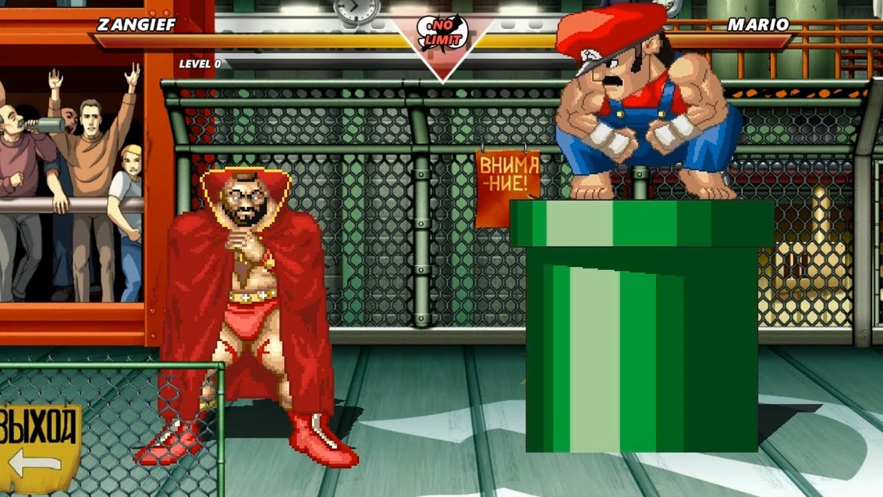 ZANGIEF vs MARIO - The most epic fight❗