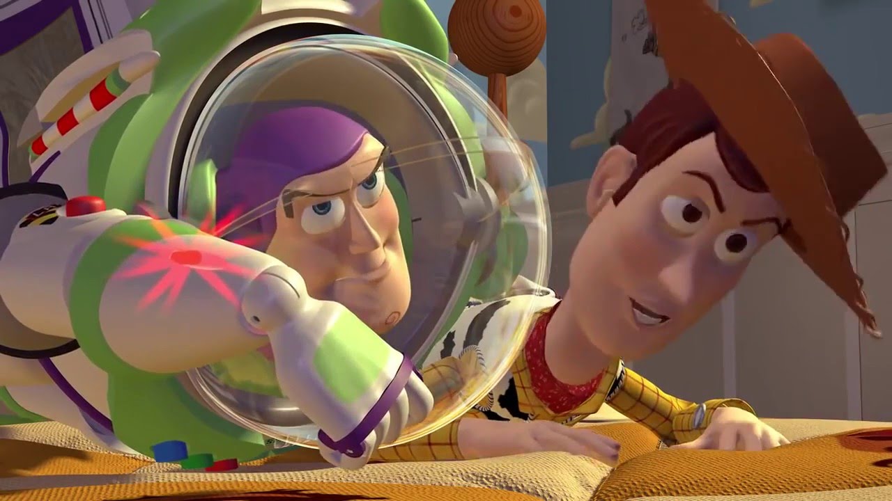 Toy story Woody is jealous of Buzz