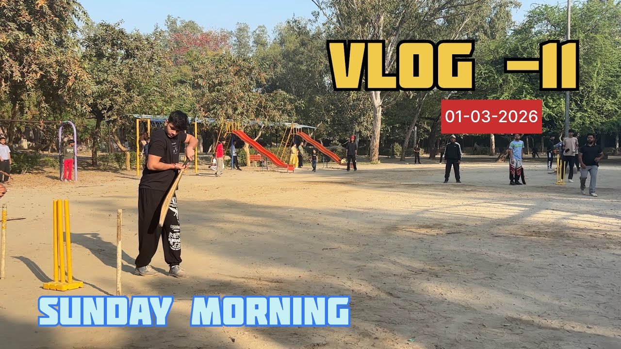 Sunday morning| vlog -11| Average day of cricketers ❤️❤️