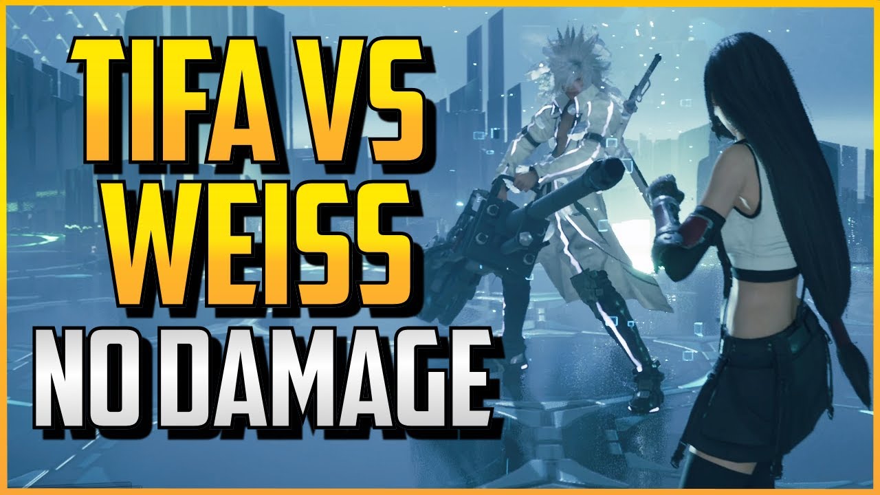 FF7R ▰ Tifa Vs Weiss - 1v1 NO DAMAGE - Solo World Record【Final Fantasy 7 Remake Intergrade】