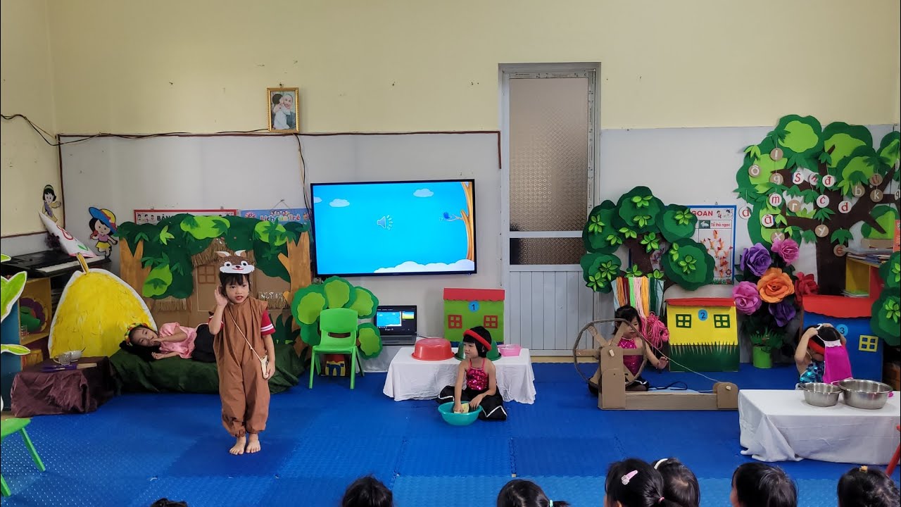 Đóng kịch: Truyện 3 cô gái ( 5 tuổi)_ gv. Ánh Huyền