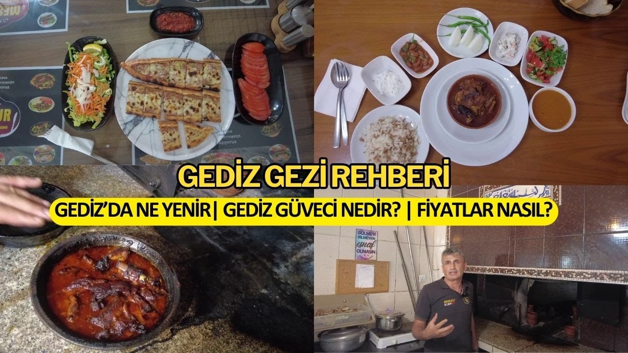 Kütahya Gediz Gezi Rehberi | Gediz'de Ne Yenir 🏞️ Gediz Güveci 🍲 Gediz Esnaf Lokantaları 🍦