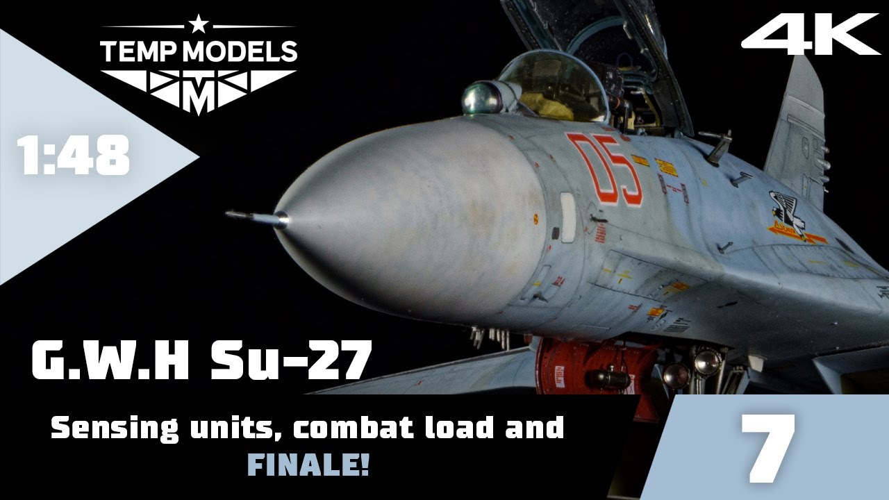Great Wall Hobby Su-27 1:48 | Правим недочёты, ставим датчики и вооружение! | ФИНАЛ! | TempModels