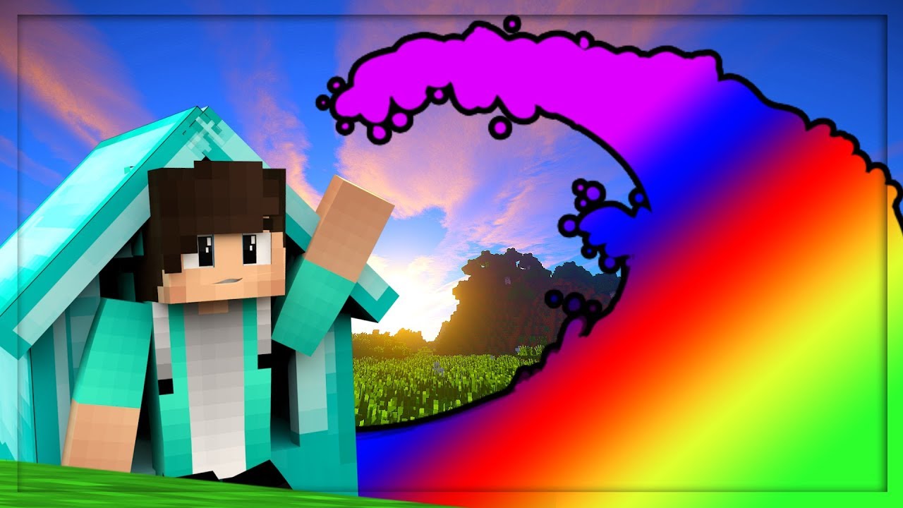 TŘI OBROVSKÉ DOMY VS. ŠÍLENÁ DUHOVÁ TSUNAMI!!! 🌊🌈 /w Attack, Kuky | MINECRAFT TSUNAMI CHALLENGE!